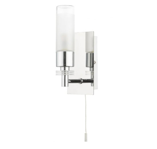 Saturn 1 Light Bathroom Wall Light Polished Chrome