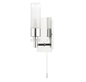 Saturn 1 Light Bathroom Wall Light Polished Chrome