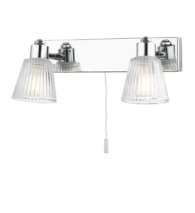 Gatsby 2 Light Bathroom Wall Light Polished Chrome