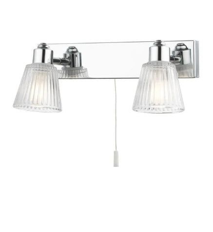 Gatsby 2 Light Bathroom Wall Light Polished Chrome