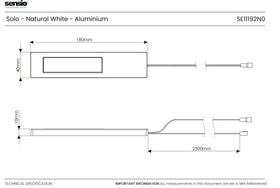 Sensio Solo LED Under Cabinet Spotlight