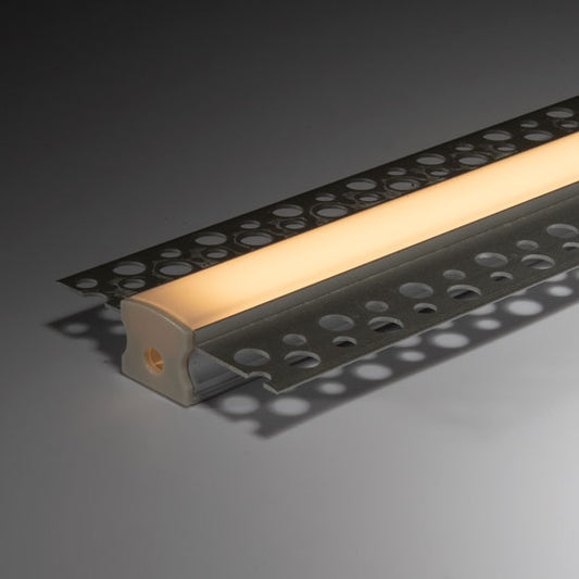 Plaster-in LED Profile - Deep PRO2P Silver 57 x 14mm