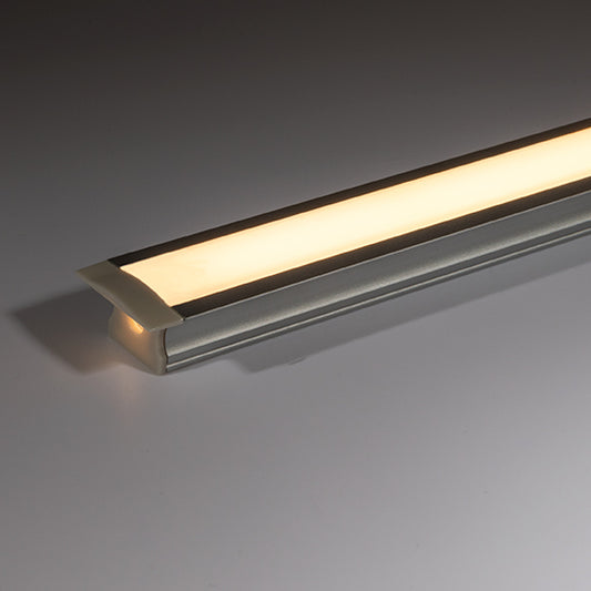 Recessed LED Profile - Deep PRO2R Silver 25 x 14mm