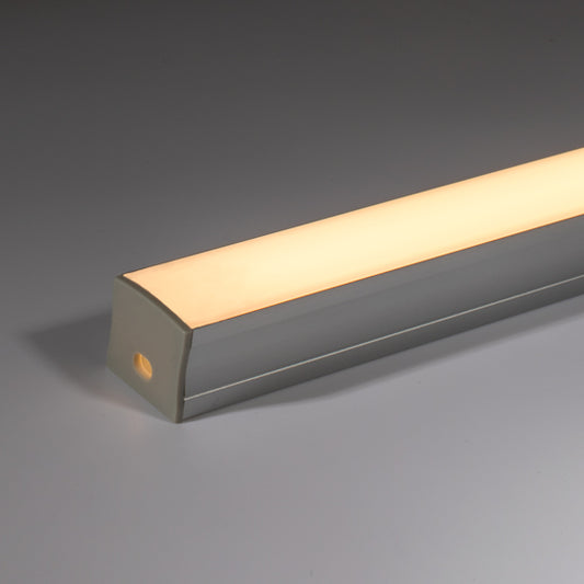 Surface LED Profile - Deep / Wide PRO3 Silver 23 x 20mm