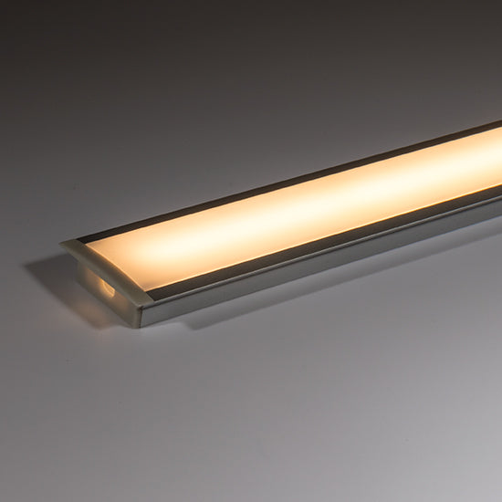 Recessed LED Profile - Slim / Wide PRO5R Silver 31 x 10mm
