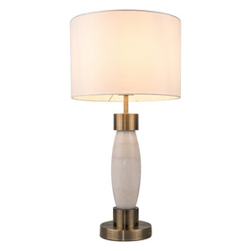 Amelia Marble Antique Brass Table Lamp