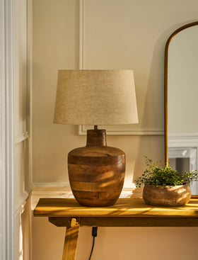 Westridge Table Lamp - Mango Wood, Natural