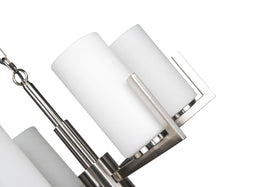 Empire 6 Light Satin Chrome Ceiling Fitting