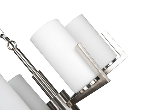 Empire 6 Light Satin Chrome Ceiling Fitting