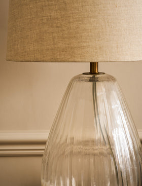Laurell Table Lamp - Glass, Clear