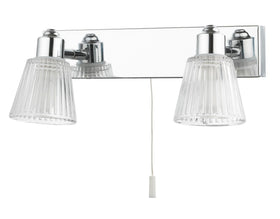 Gatsby 2 Light Bathroom Wall Light Polished Chrome