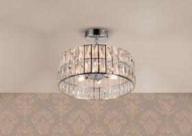 Haley 6 Light Polished Chrome Bathroom Crystal