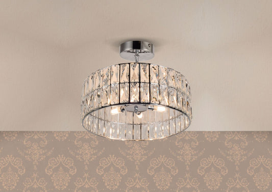Haley 6 Light Polished Chrome Bathroom Crystal