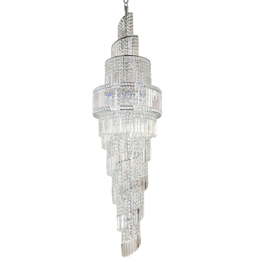 ISLA 24  Light 2200mm Crystal Chrome Ceiling Light