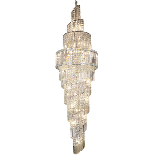ISLA 24  Light 2200mm Crystal Chrome Ceiling Light