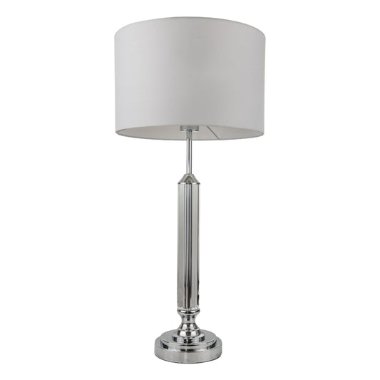 Julie Crystal Polished Chrome Table Lamp