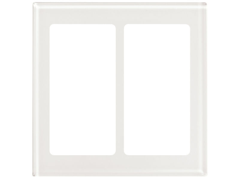 Lutron Pico Glass Faceplate 2 Gang - Clear Glass