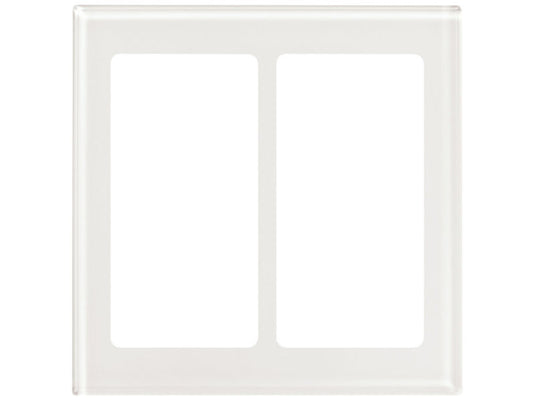 Lutron Pico Glass Faceplate 2 Gang - Clear Glass