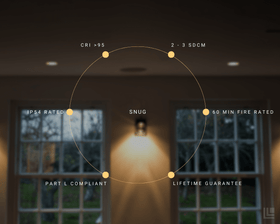 Snug - Fixed Plaster-in Trimless Downlight - White