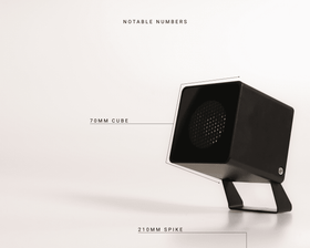 Sqube.M - Exterior Spike Spotlight - Black