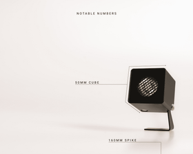Sqube.S - Exterior Spike Spotlight - Black