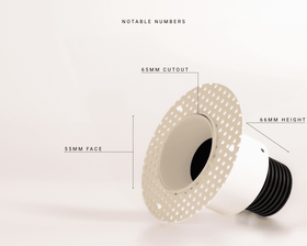 Snug - Fixed Plaster-in Trimless Downlight - White