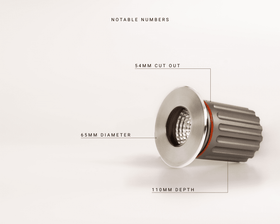 Beam.L - Interior & Exterior Recessed Uplight - Steel