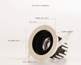 Aim.70 - Recessed LED Downlight - Black