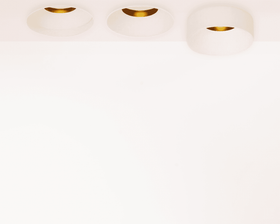 Peep - Plaster-in Trimless Downlight - White