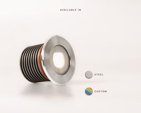 Tilt.L - Interior & Exterior Recessed Tilted Uplight - Steel