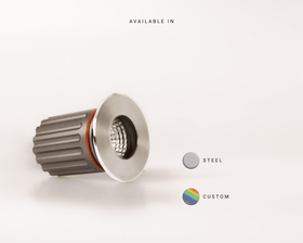 Beam.L - Interior & Exterior Recessed Uplight - Steel