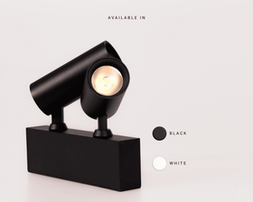 Spot.35.T - Magtrak Magnetic Twin Spotlight - White