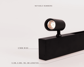 Magtrak Profile - Magnetic Track - White