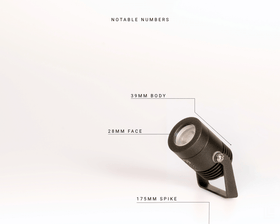 Spot.S - Interior & Exterior Spike Spotlight - Grey