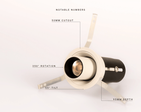 FollowMe.R - Recessed Adjustable Spotlight - White