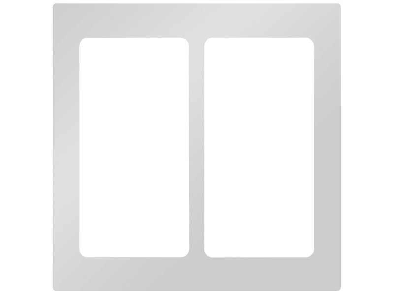Lutron Pico Metal Faceplate 2 Gang - Chrome