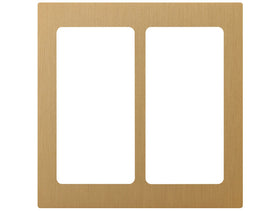 Lutron Pico Metal Faceplate 2 Gang - Satin Brass