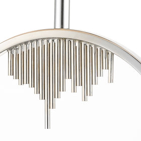 Manhattan Polished Chrome and Crystal Table Lamp c/w Shade