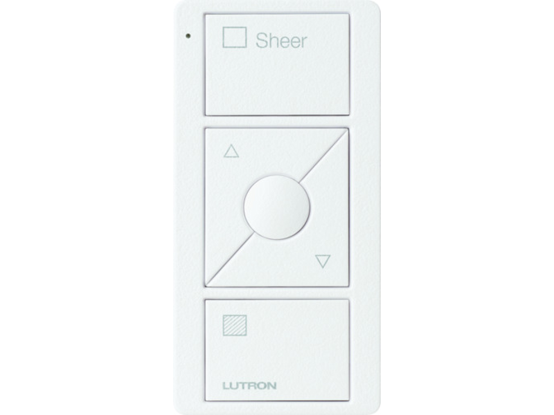Lutron Pico 3 Button Raise/Lower Sheer Blinds Remote - White
