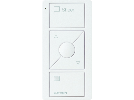 Lutron Pico 3 Button Raise/Lower Sheer Blinds Remote - White