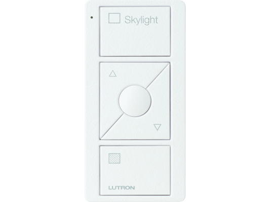 Lutron Pico 3 Button Raise/Lower Skylight Blinds Remote - White