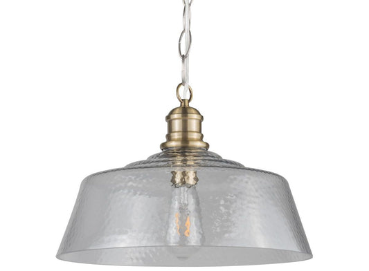 Millar1 Light Pendant Antique Brass