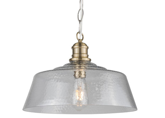 Millar1 Light Pendant Antique Brass