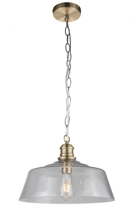 Millar1 Light Pendant Antique Brass