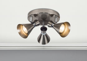 Pixar 3 Light Spotlight Satin Chrome