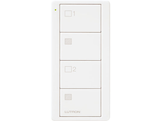 Lutron Pico 4 Button 2-Group Blinds Remote - White
