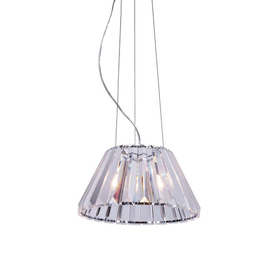 Senza 1 Light Polished Chrome Crystal Pendant