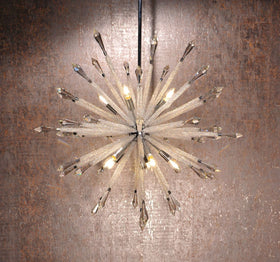 Solaris 10 Light Large Crystal Starburst Pendant