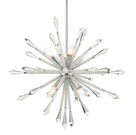Solaris 8 Light Medium Crystal Starburst Pendant