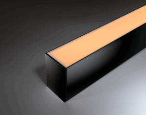 Surface LED Profile - Double Deep / Wide PRO50 Black  50x 75mm